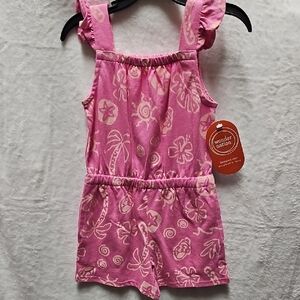 Nwt Floral Pink Kids Romper